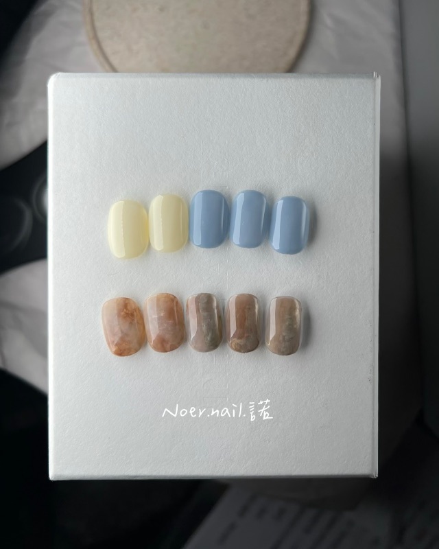 《晴：岩》，美甲作品
