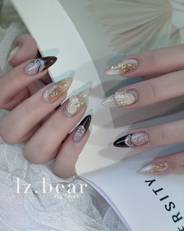 秋冬氣質🍂，美甲作品