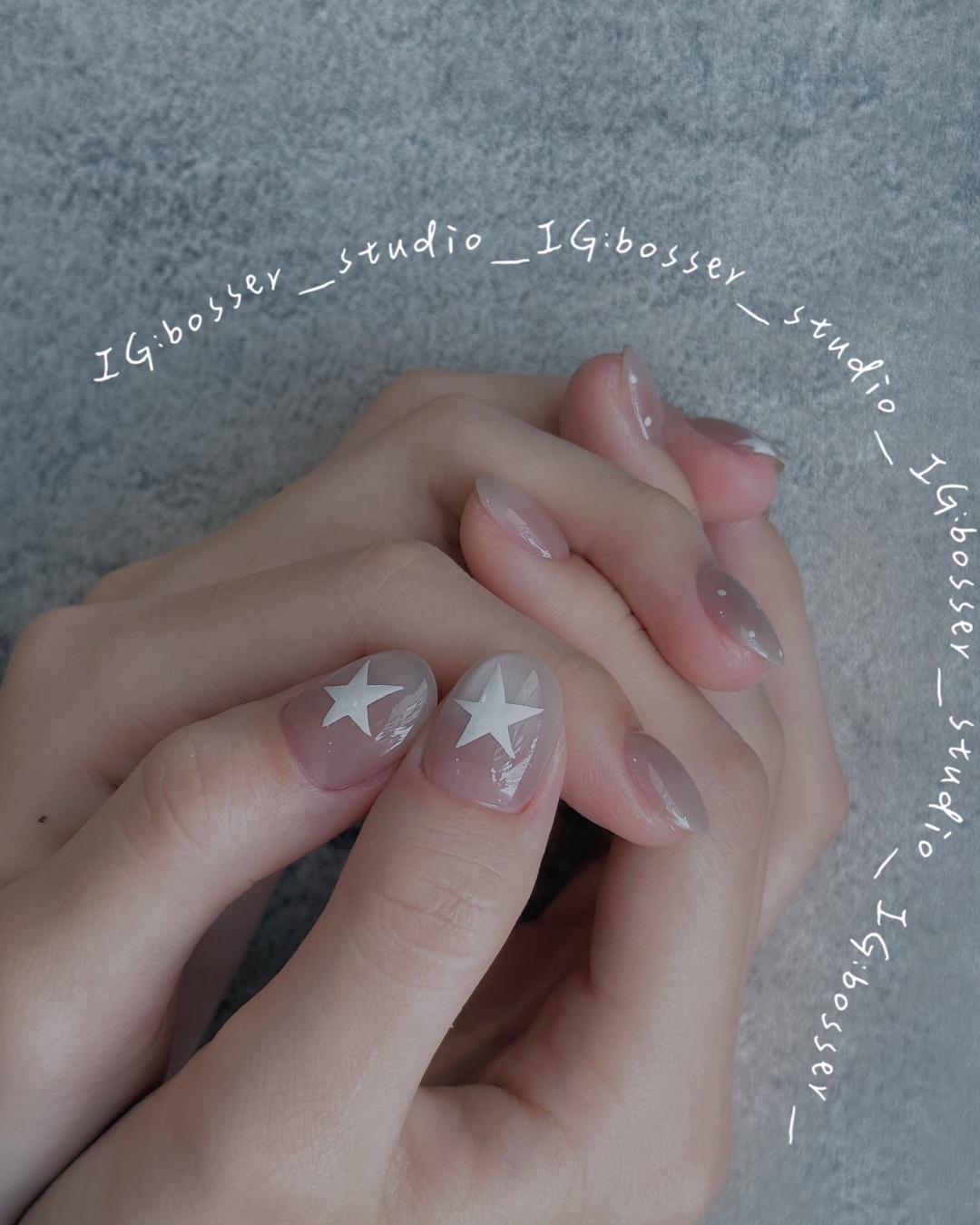 INS星星款，美甲作品