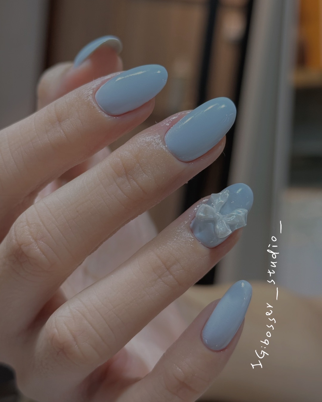 優雅的藍色小精靈🩵，美甲作品