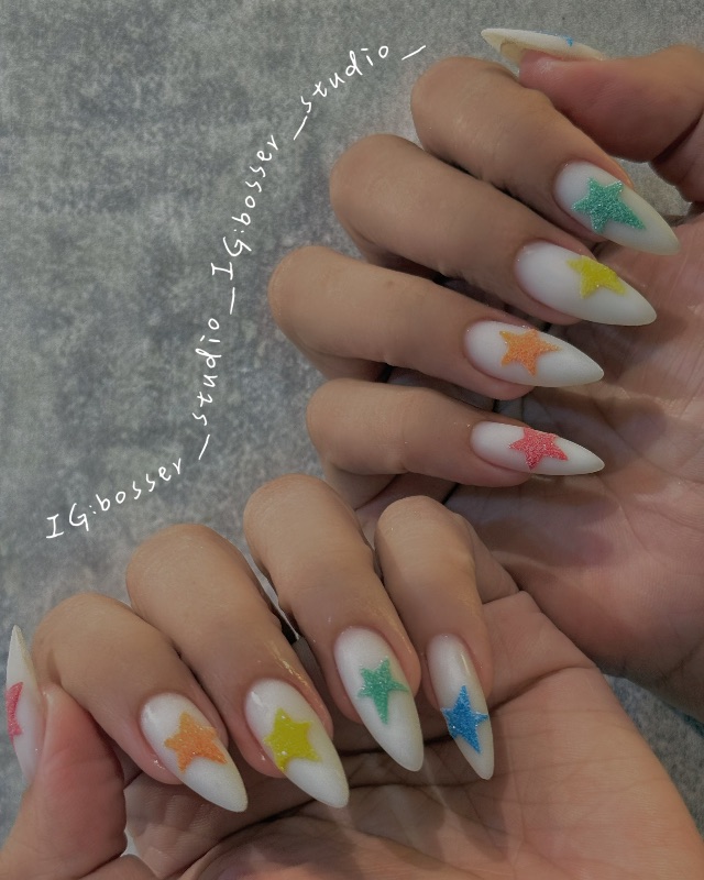 ✧夏日的多巴胺，美甲作品