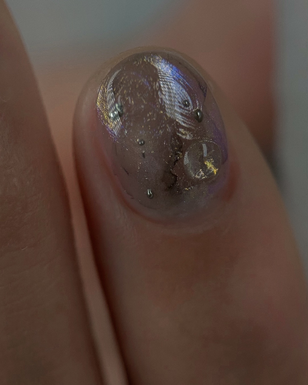 夜雨，美甲作品