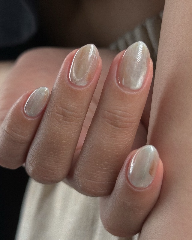 冰湖,美甲作品