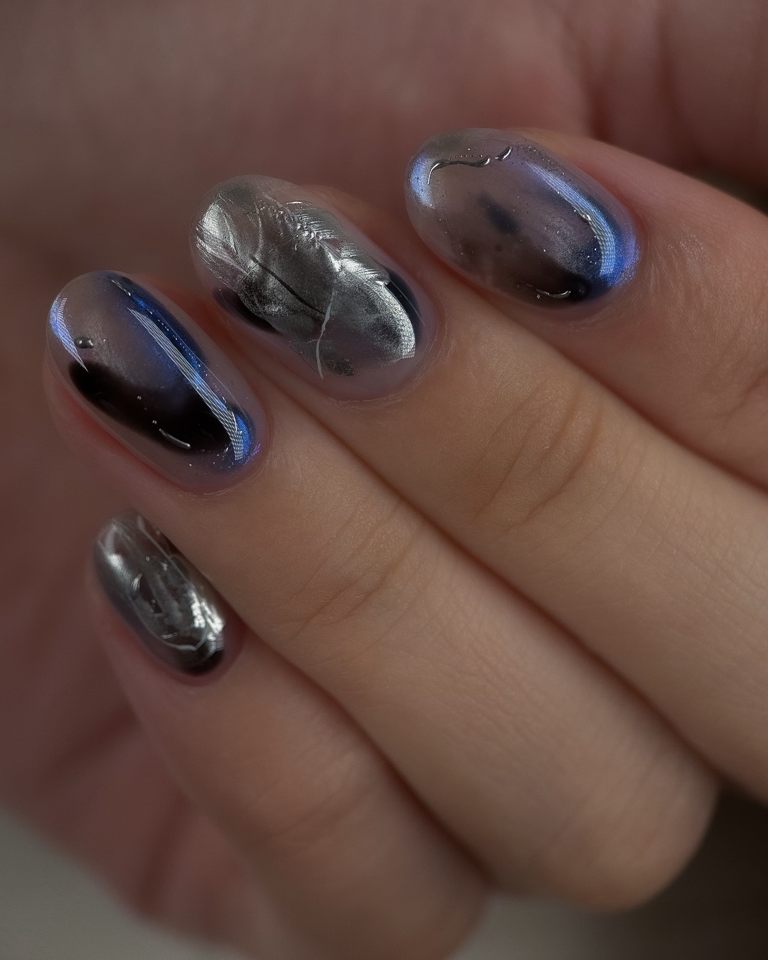 銀河，美甲作品