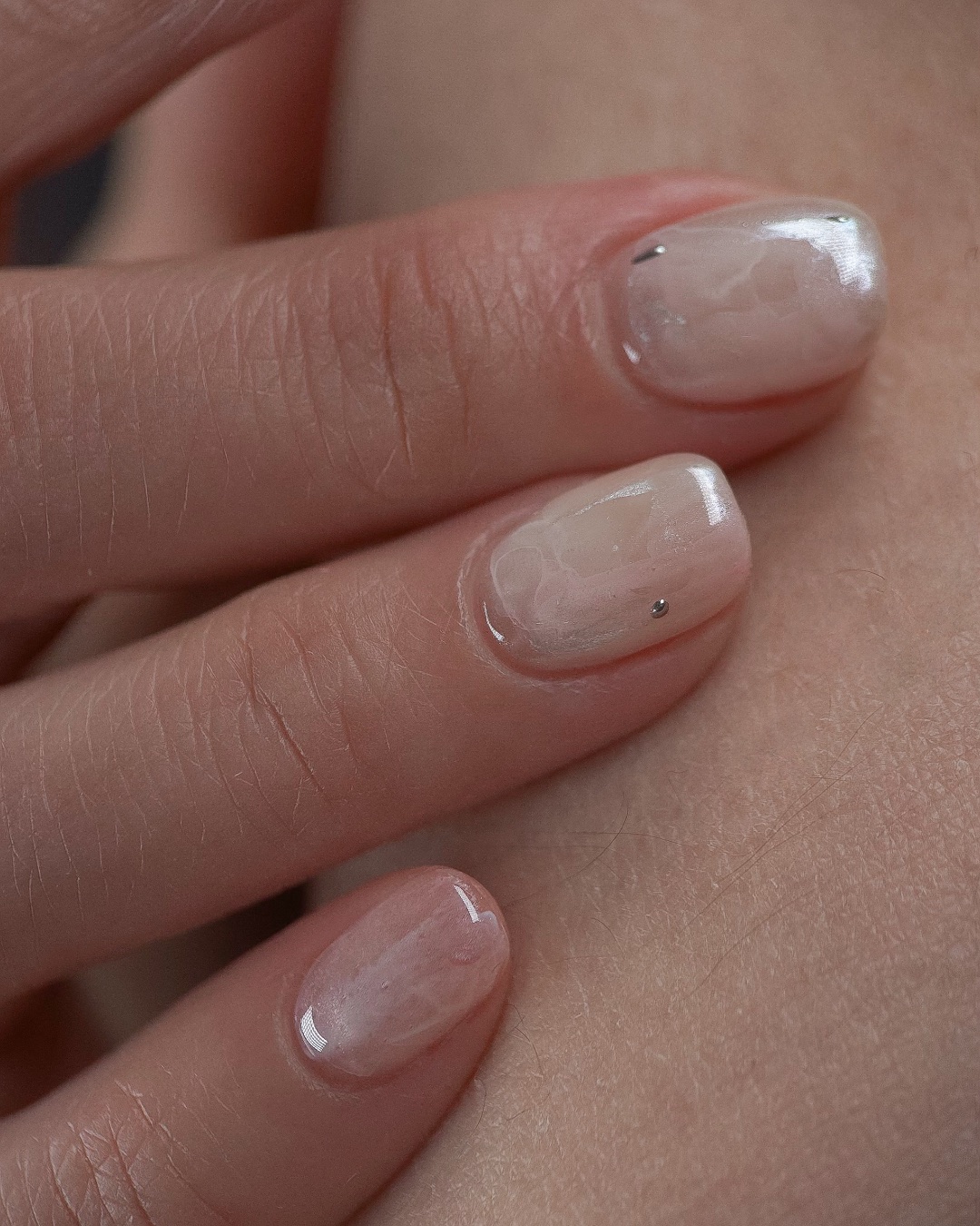 Soft Pink，美甲作品