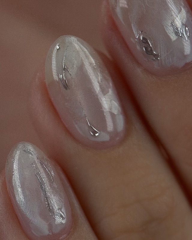 Pink Silver，美甲作品照片 2