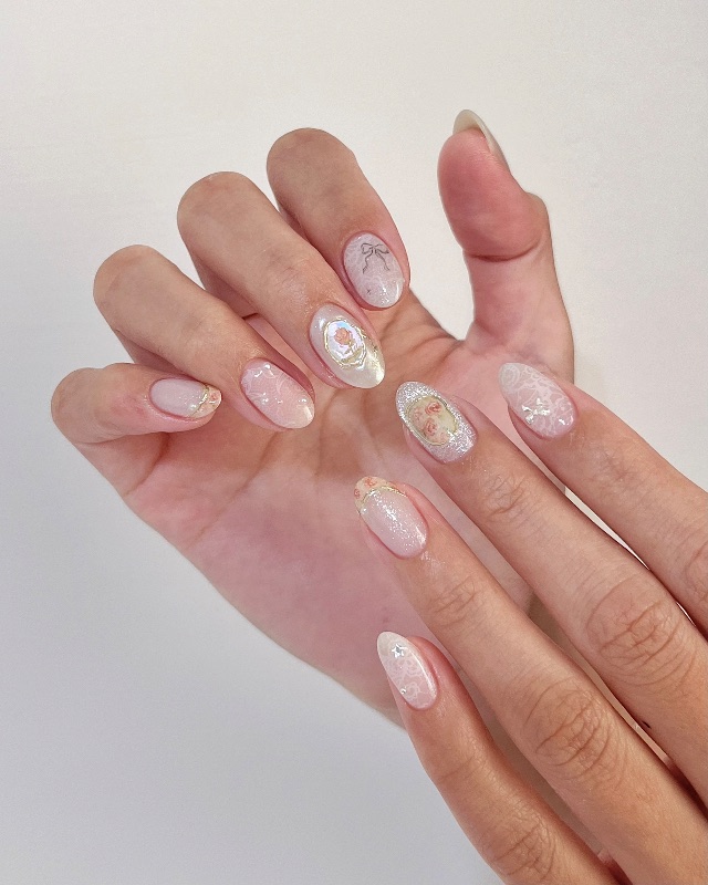 巴洛克玫瑰🌹,美甲作品