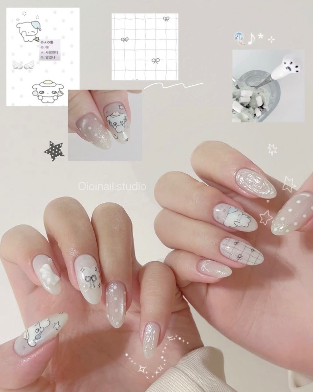 萌萌小兔🐰,美甲作品