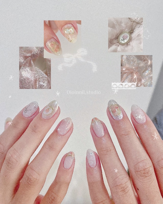 寶石玫瑰🌹,美甲作品