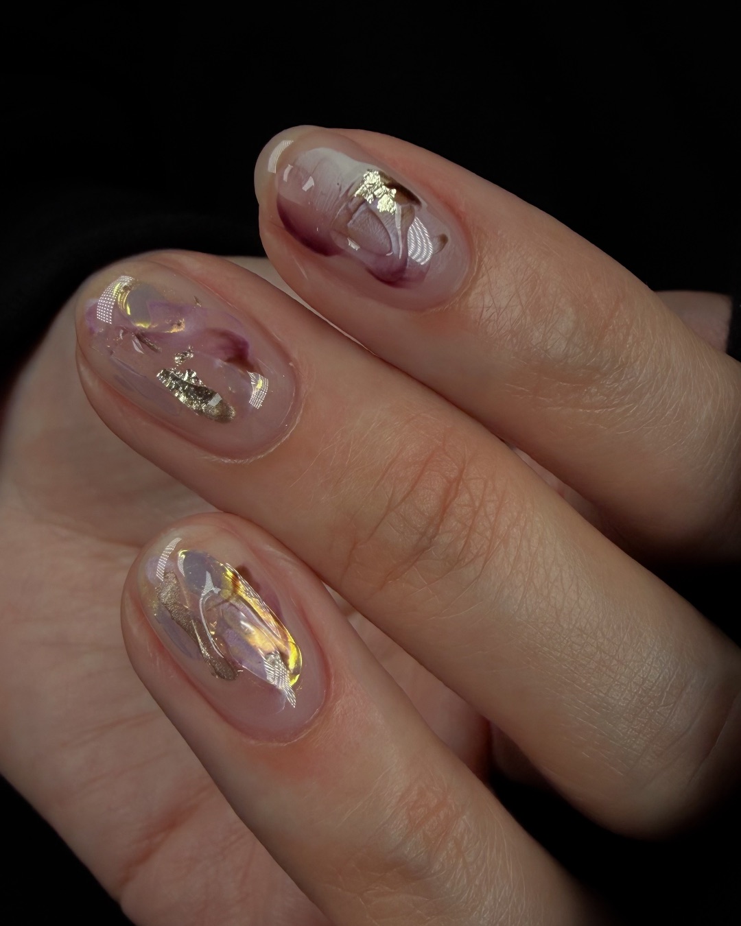 紫醉金迷💜，美甲作品