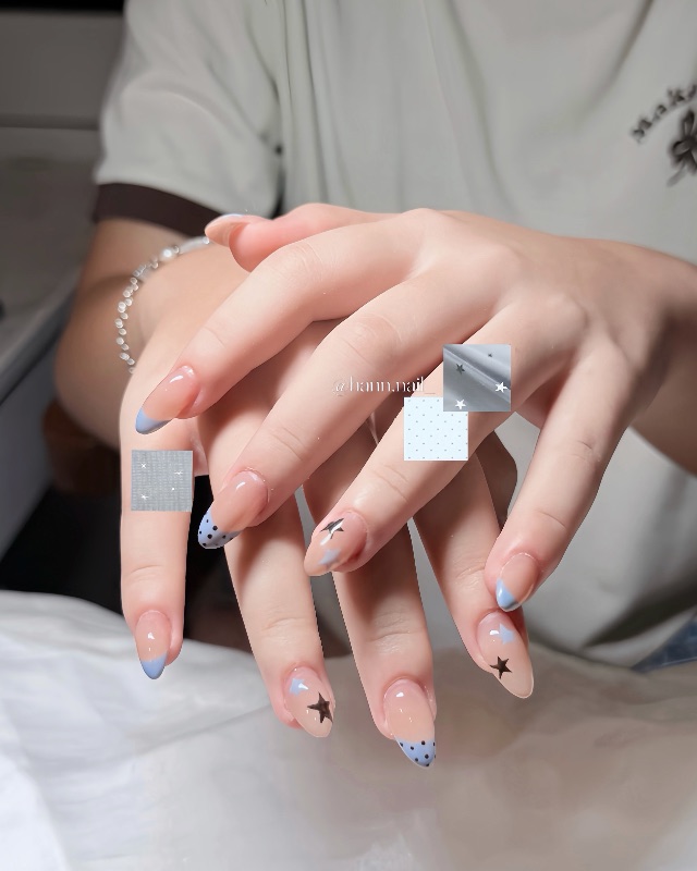 海洋星空🌃，美甲作品照片 3