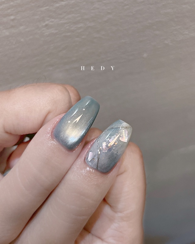 波光粼粼🫧✨，美甲作品照片 2