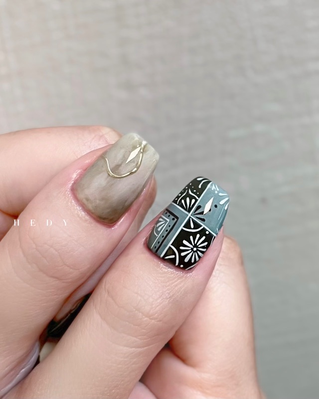 花磚美甲˖ ࣪⊹,美甲作品