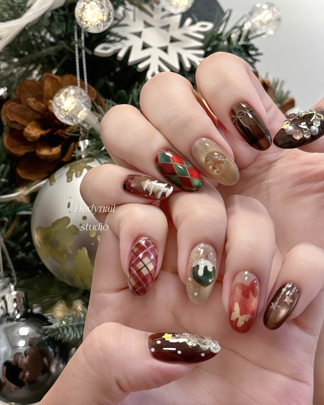Xmas💖，美甲作品