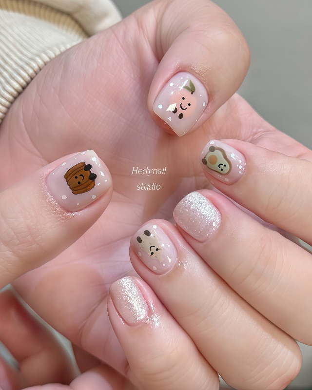 Jellycat美甲🍑，美甲作品