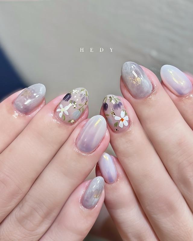 微光花語𓂃𖡼.*ﾟ‎，美甲作品