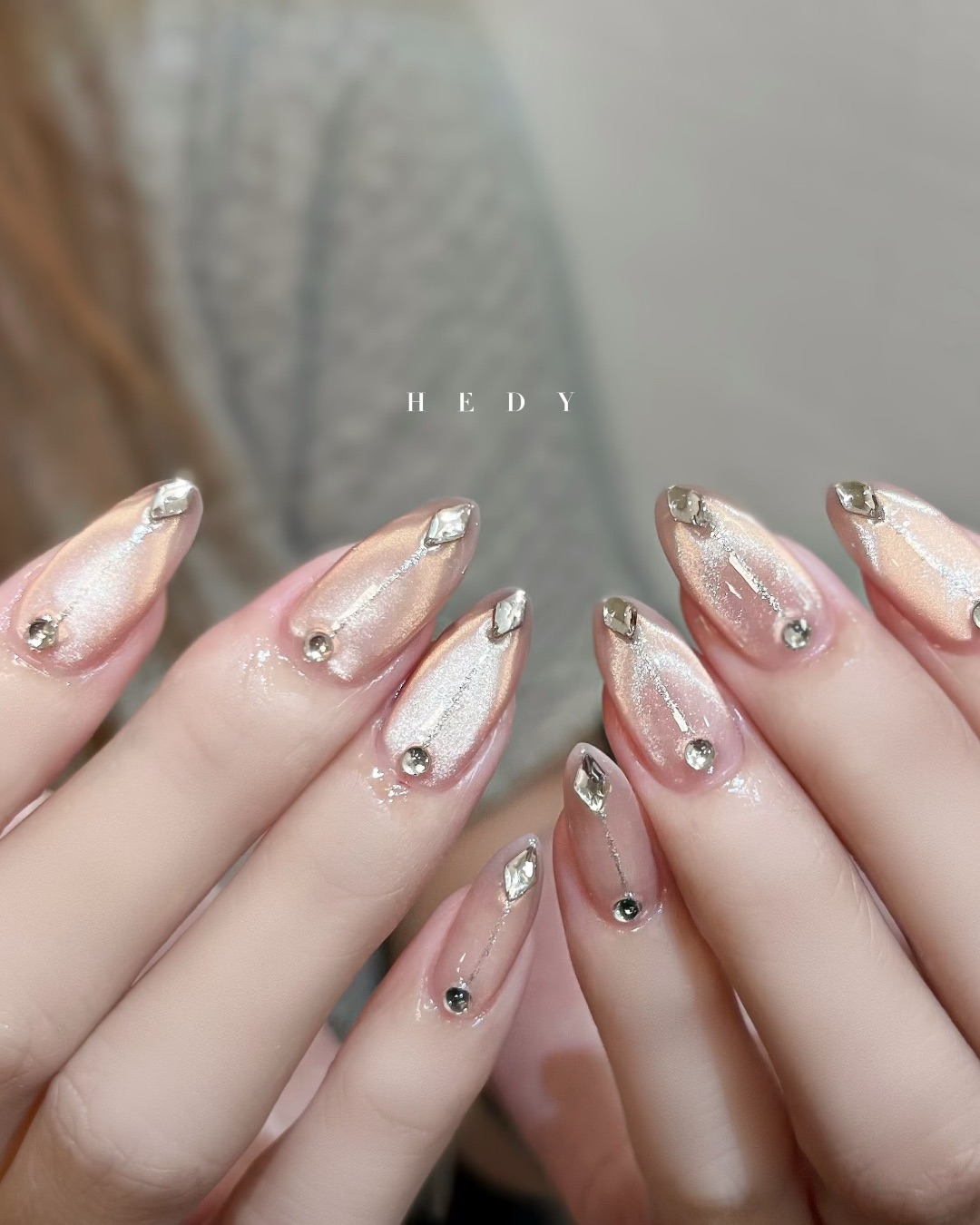 柔粉星河✨，美甲作品