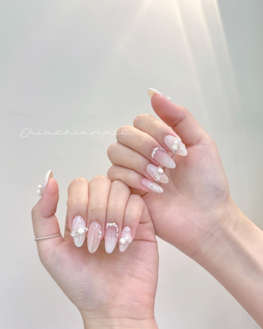 輕奢漸層蕾絲💎，美甲作品