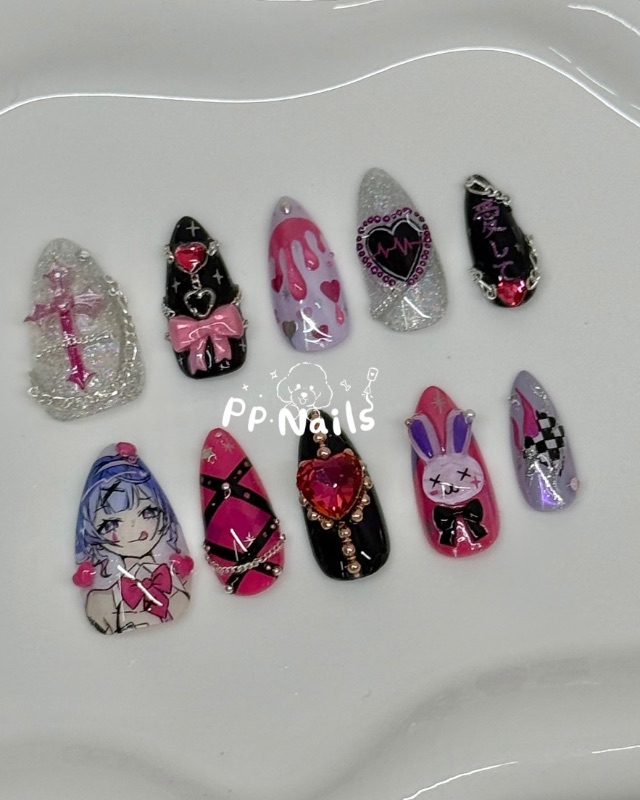 初音ミク，美甲作品
