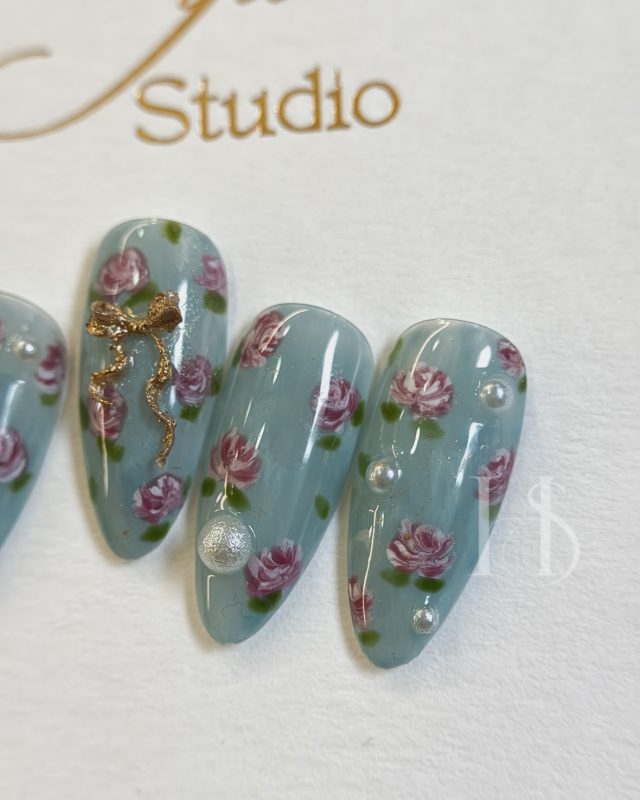 玫瑰花園，美甲作品照片 4