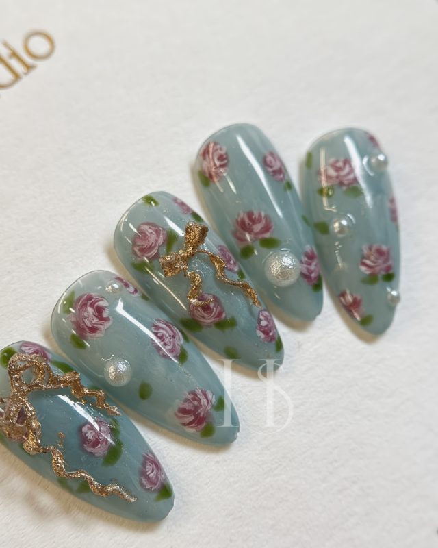 玫瑰花園，美甲作品照片 5