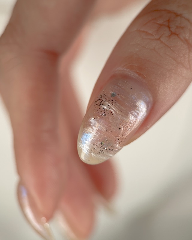 蜜桃色餘暉，美甲作品照片 2