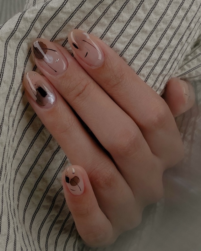 風輕輕的吹拂，美甲作品照片 2