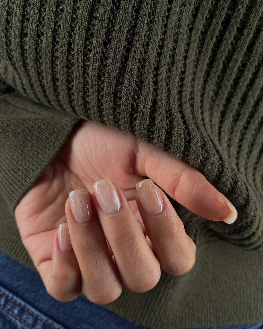 裸調微光，美甲作品