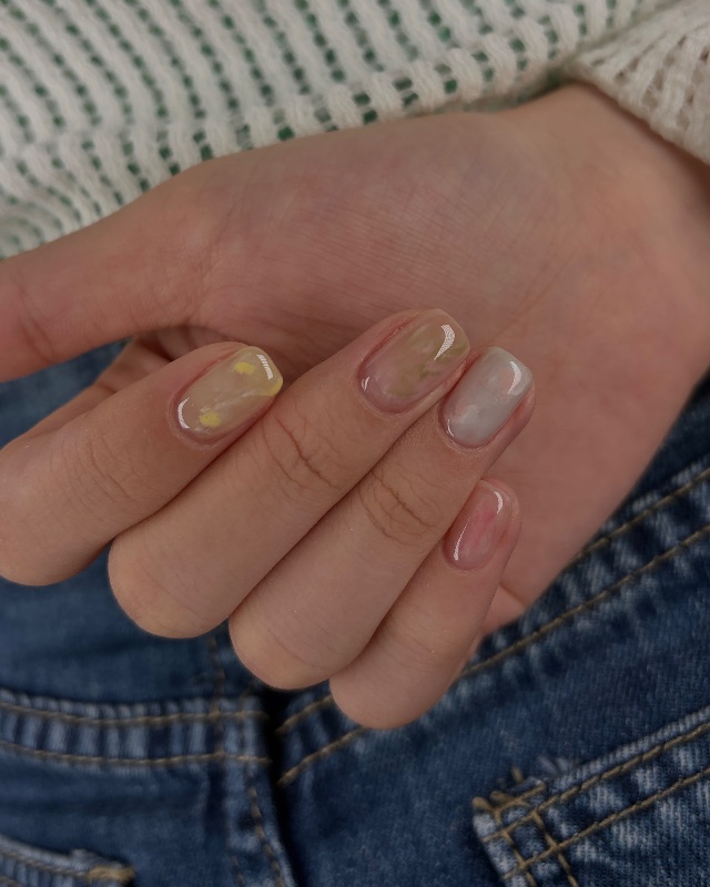 彩虹軟糖,美甲作品