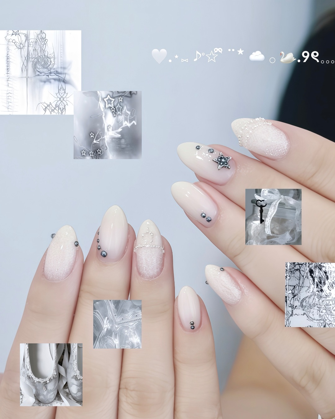 蕾絲帶刺仙女🧚🏻‍♀️，美甲作品