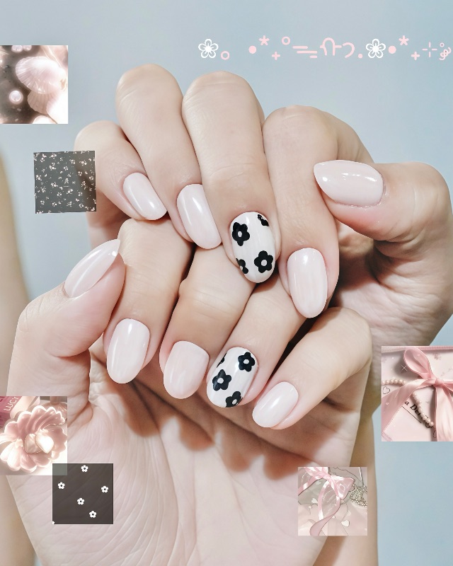 少女五瓣小花🌸，美甲作品照片 2