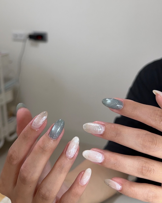 海洋貝殼🐚˖ ࣪⊹，美甲作品