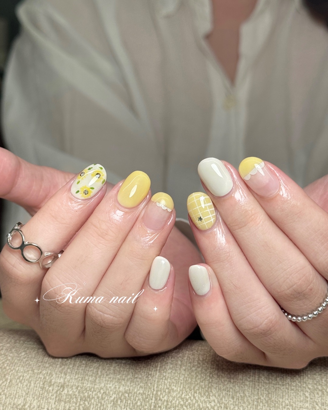 🌻，美甲作品