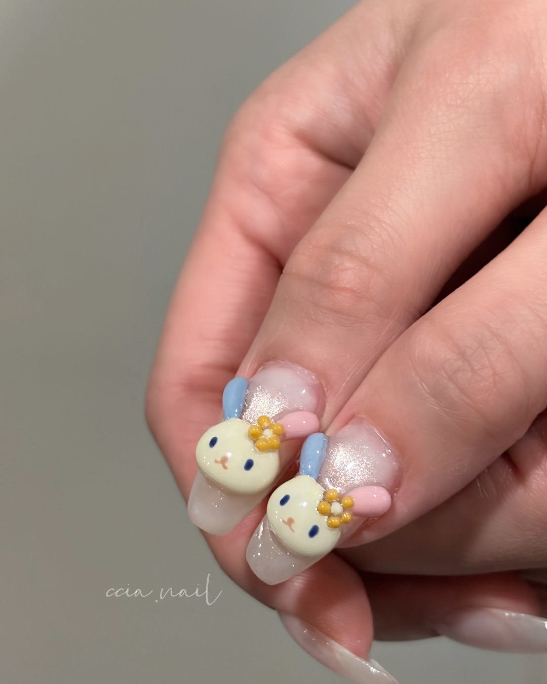 花小兔，美甲作品