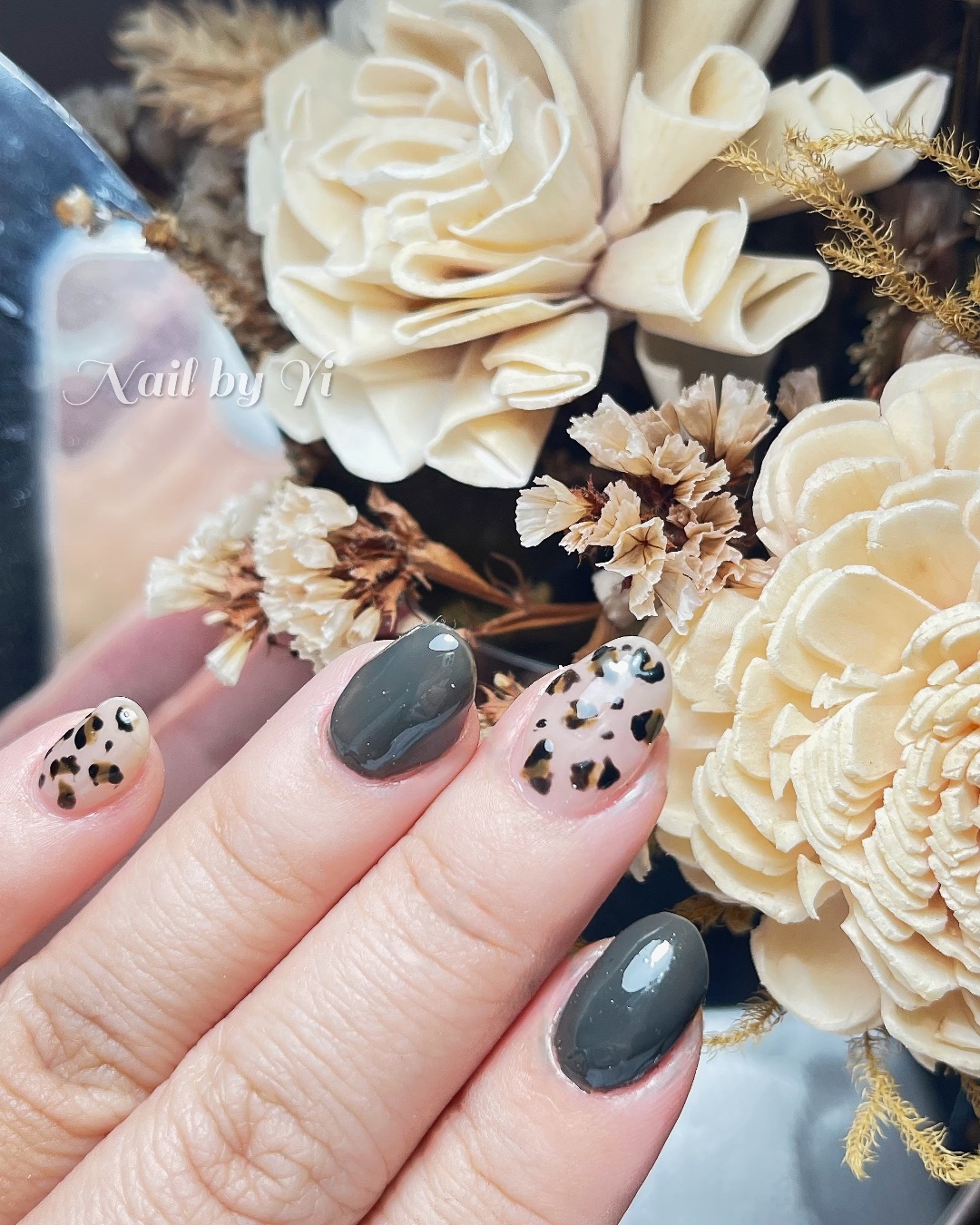 愛的豹豹🐆，美甲作品
