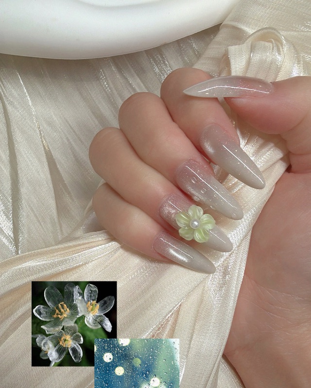水滴花🌸，美甲作品