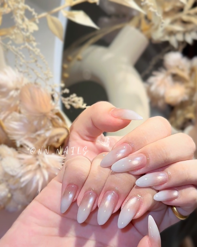 玻璃珠漸層✩‧₊˚ 🐚，美甲作品