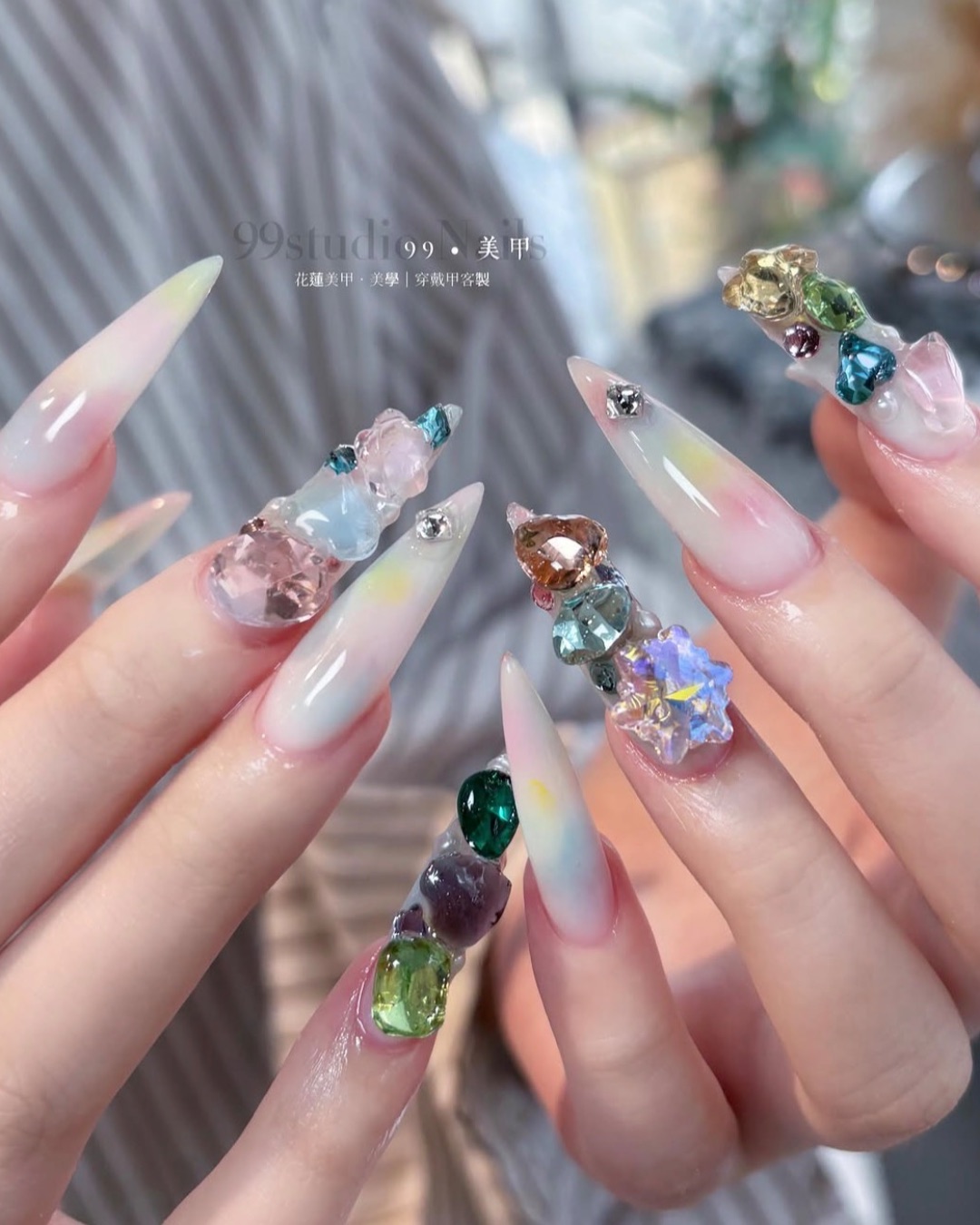 甜酷夢幻，美甲作品