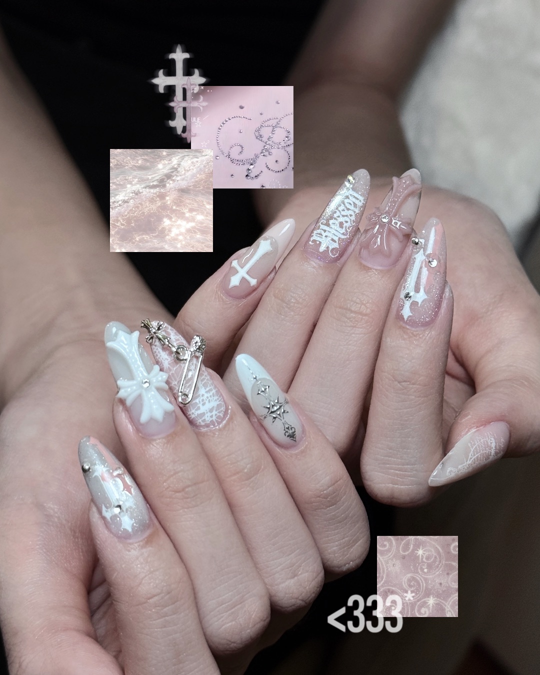 克羅心造型✝️，美甲作品