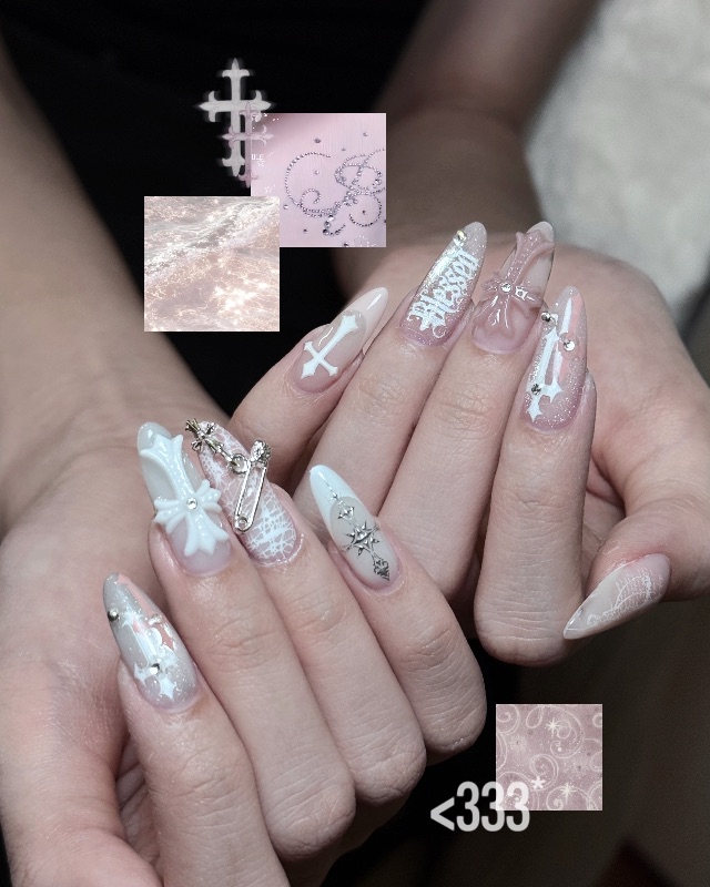 克羅心造型✝️，美甲作品