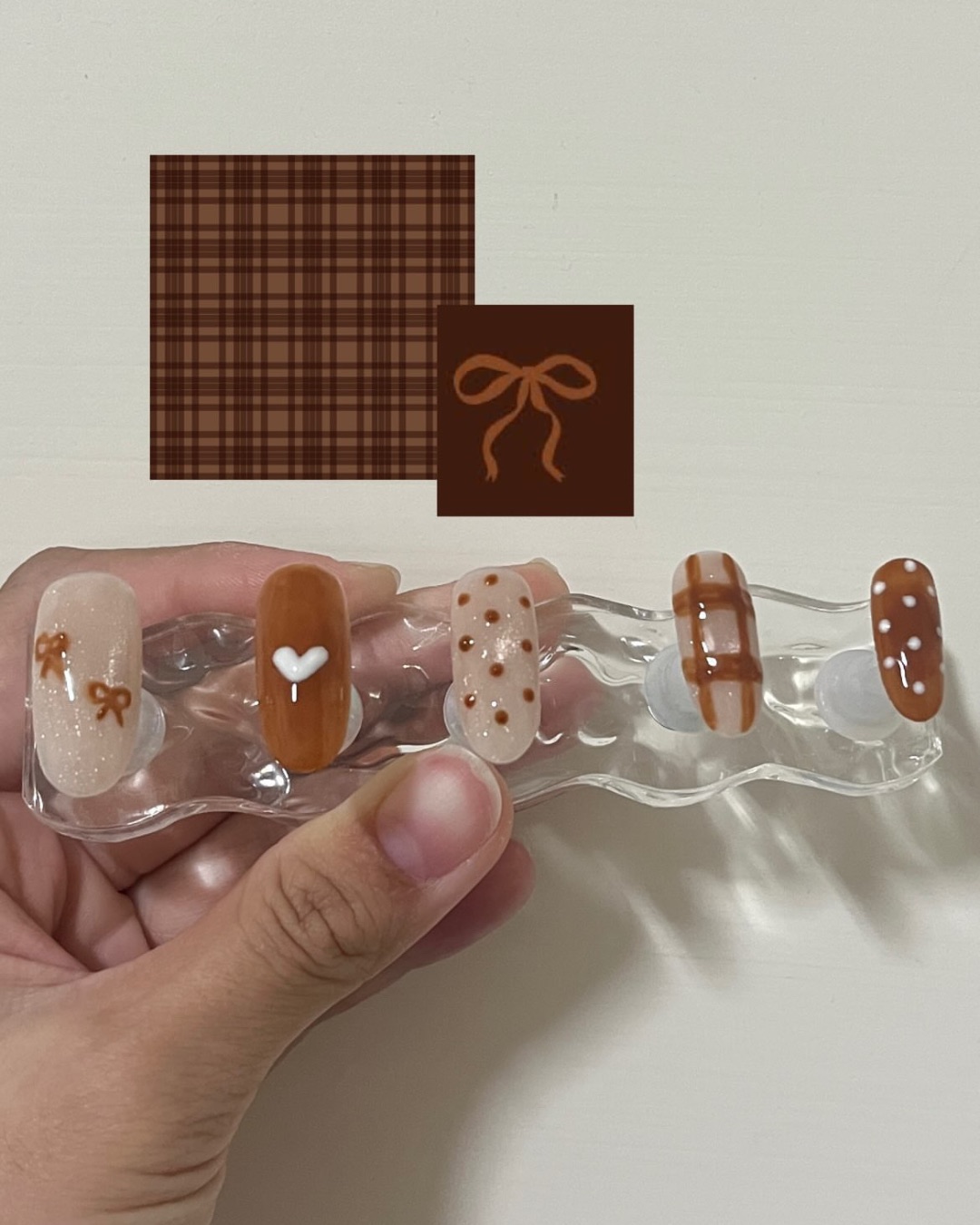 秋風波點，美甲作品