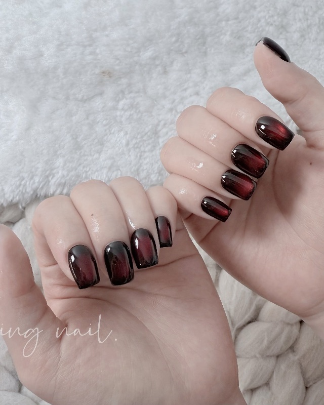꒰ 紅寶石貓眼 ꒱,美甲作品
