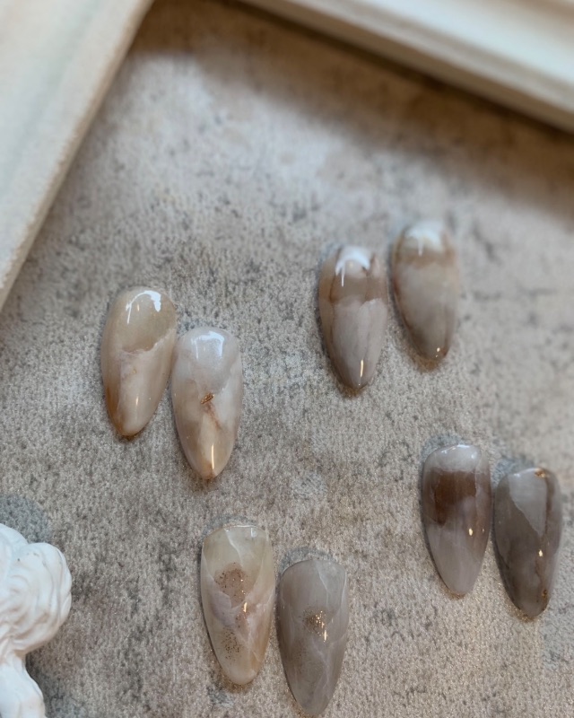 暖玉，美甲作品