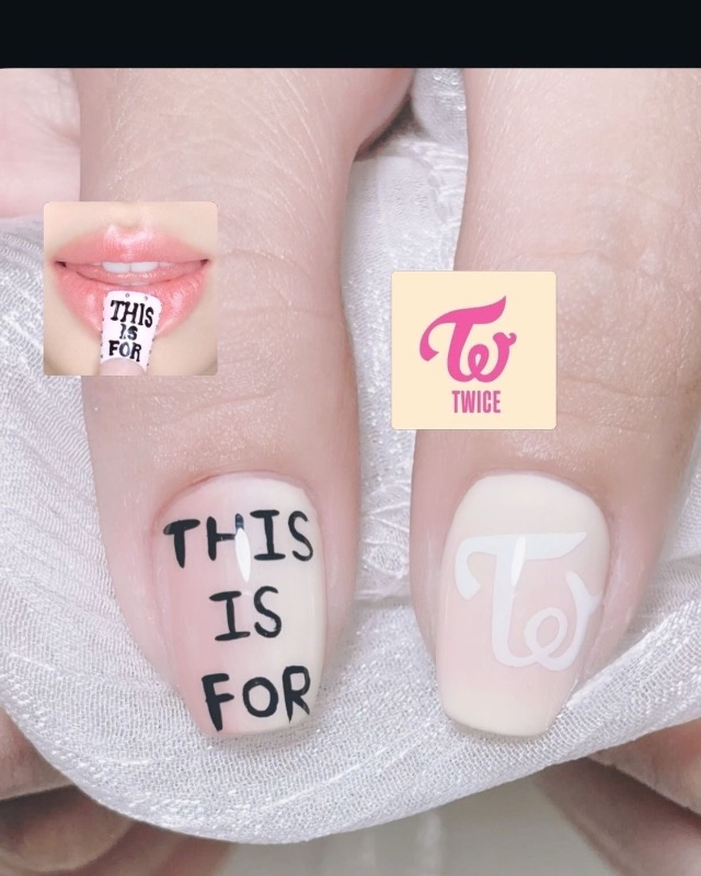 💗 TWICE 應援甲 ✨,美甲作品