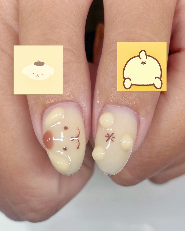 🐶 布丁狗甜點派對 🍮,美甲作品