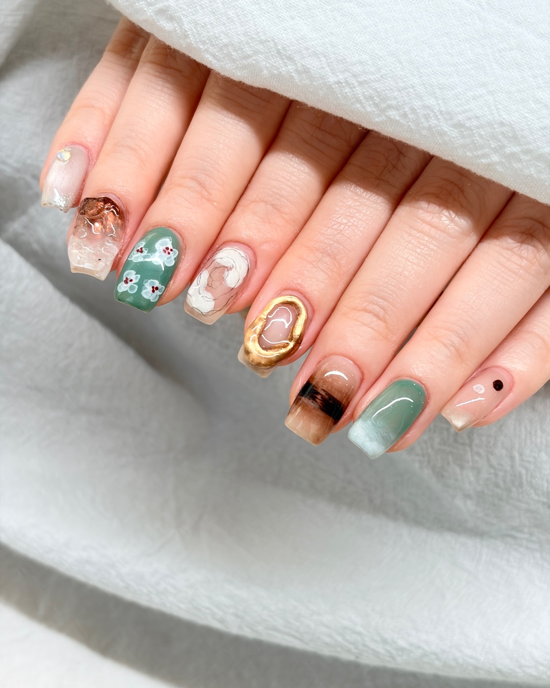 日系美甲套餐A，美甲作品