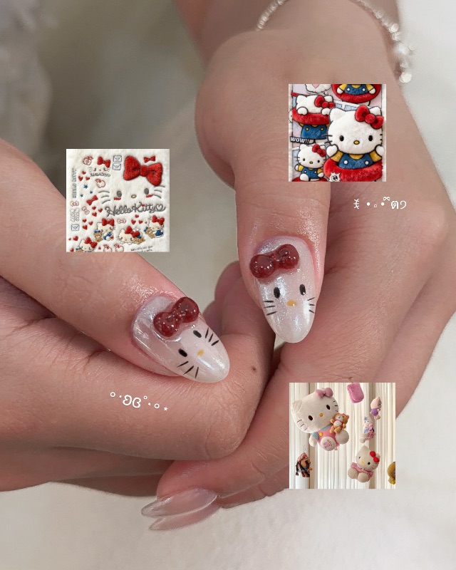 Kitty海莉，美甲作品