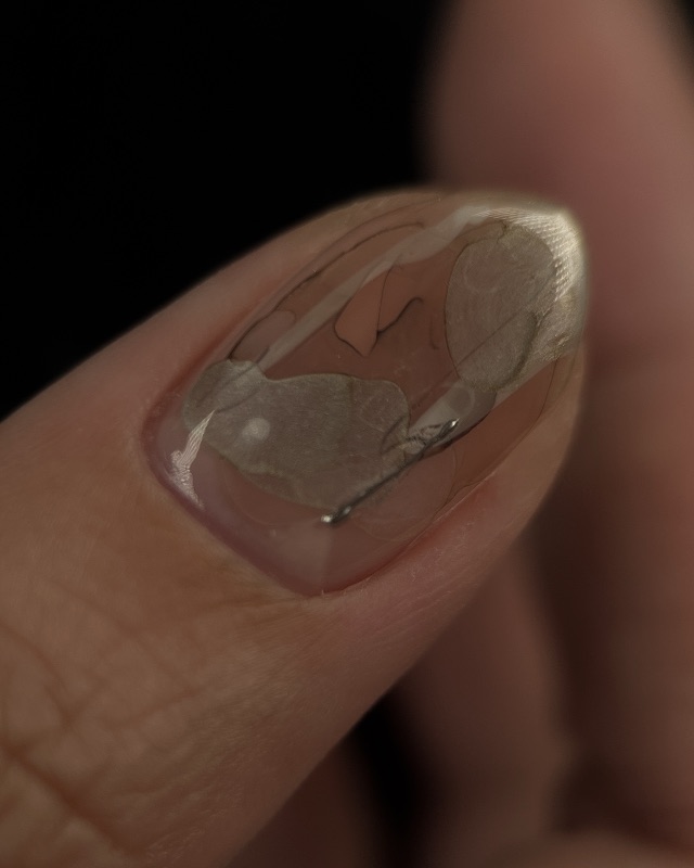 秋鏽，美甲作品
