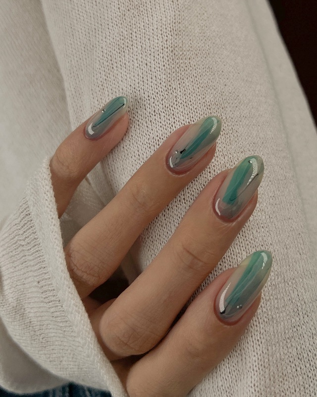 🩵，美甲作品照片 3