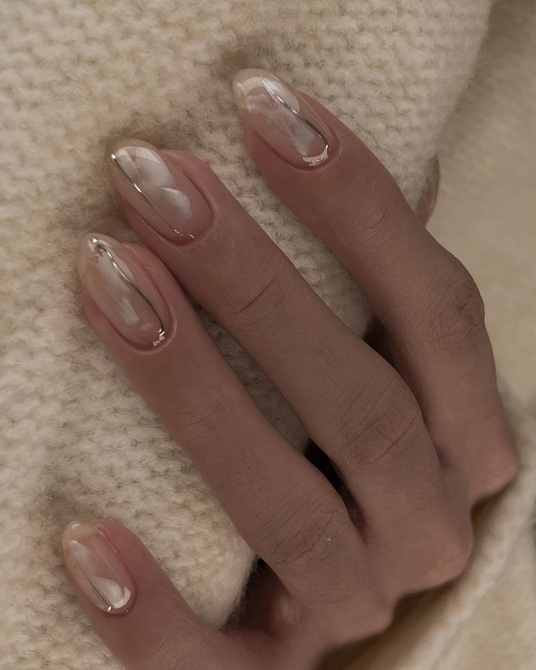 雪之銀，美甲作品